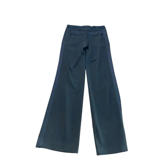 Bebe Black Y2K straight let Pant with contrast Size 4 made in USA - Picture 4 of 5